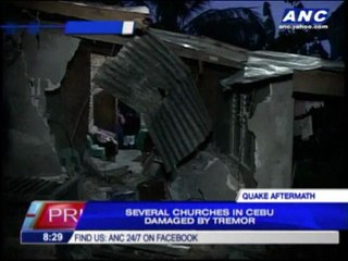 Aftershocks rattle quake survivors in Cebu