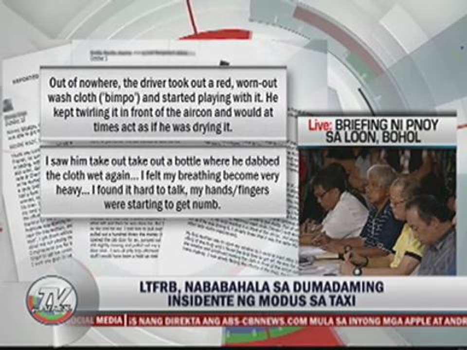 Robbers using chemicals prey on taxi passengers