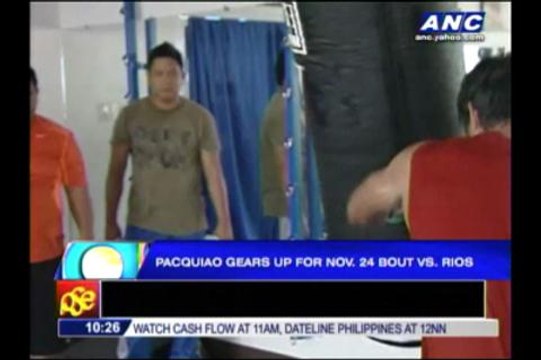 Pacquiao gears up for November bout vs. Rios