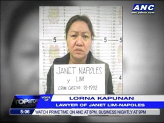 Napoles needs companion, Kapunan says