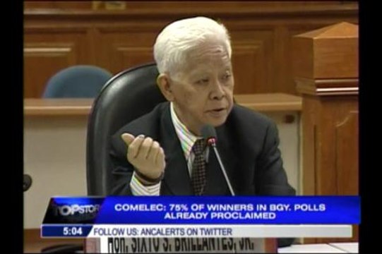 Comelec: 75% of winners in barangay polls proclaimed