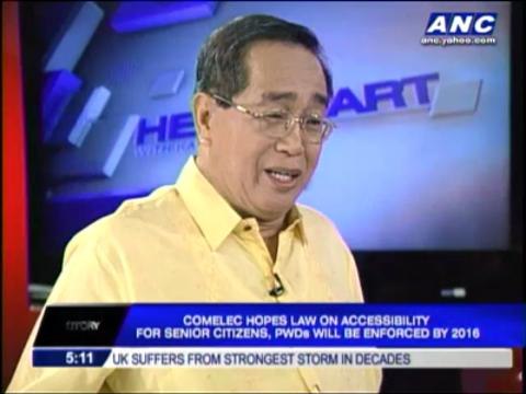 Comelec hopes 2016 polls will be easier for seniors, PWDs