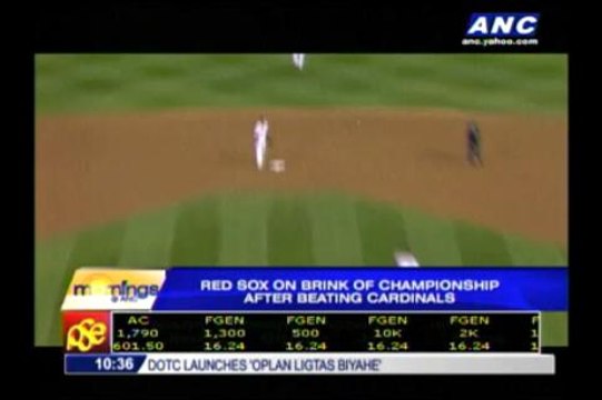 Red Sox one win away from World Series title