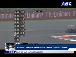 Vettel takes pole for India Grand Prix