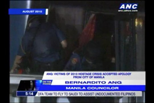 HK victims accept apology: Manila councilor