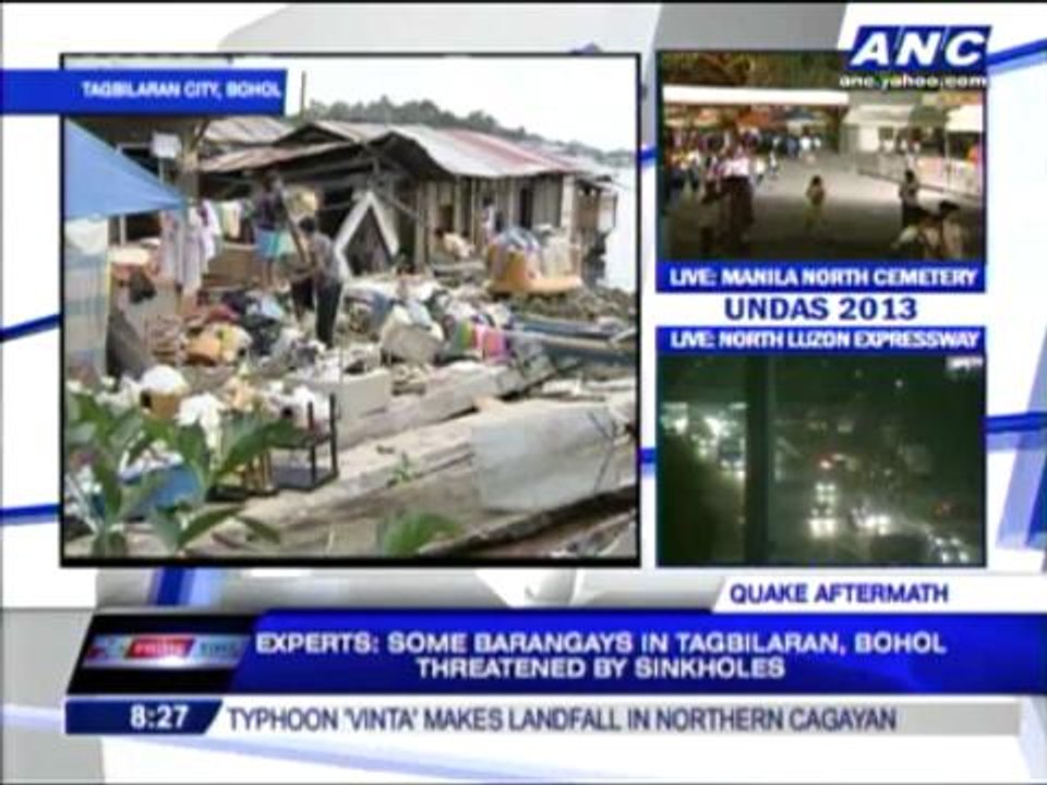 Tagbilaran residents refuse to heed sinkhole warnings