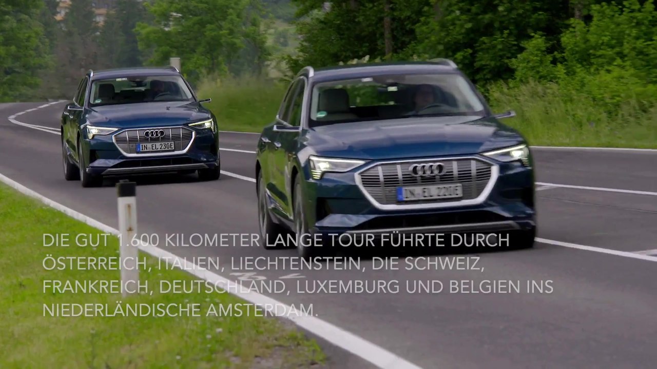 Zehn Länder in 24 Stunden - Audi e-tron on tour