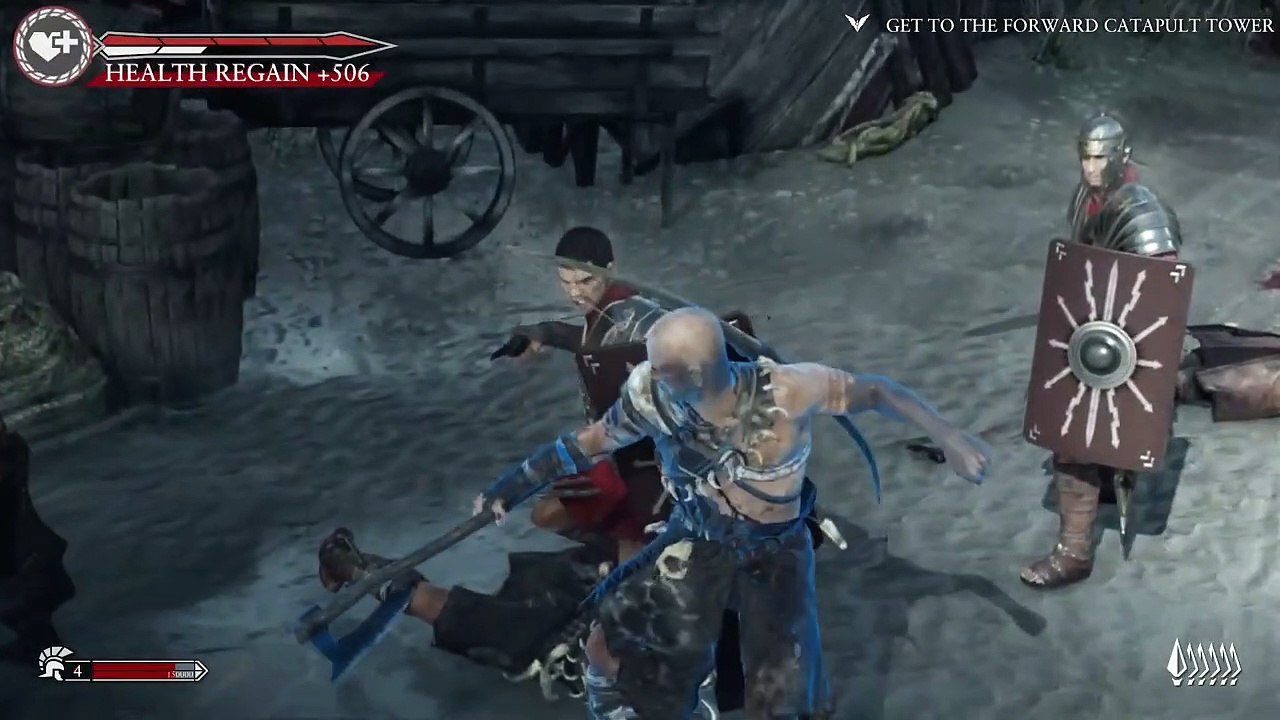 Ryse Son of Rome Gameplay Walkthrough Part 5 - Barbarian Leader Boss (XBOX ONE)