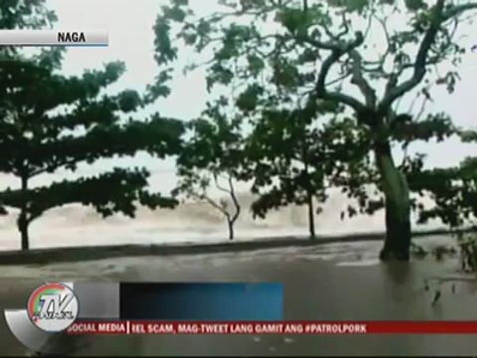 Storm surge hits Davao Oriental, Cebu and Legazpi