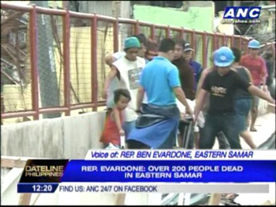 'Yolanda wiped out communities in Guiuan, E. Samar'
