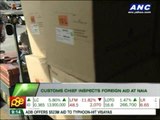 Customs chief inspects foreign aid at NAIA