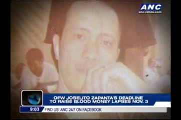 OFW's deadline to raise blood money lapses