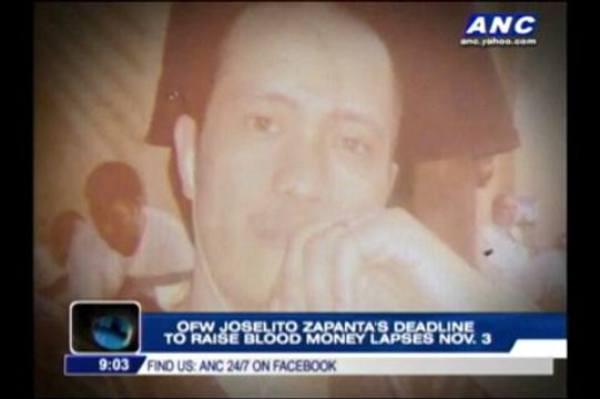 OFW's deadline to raise blood money lapses