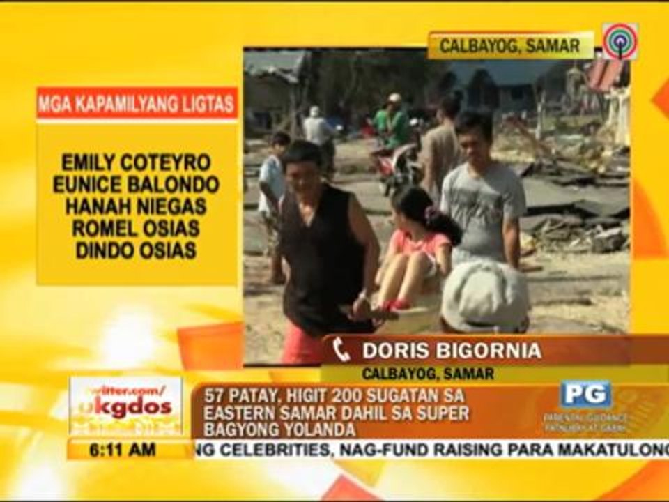 57 dead, 200 hurt in typhoon-battered E. Samar