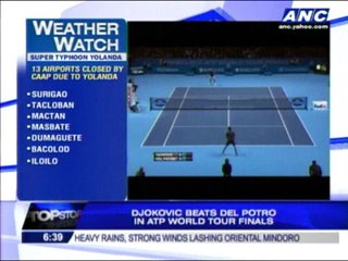 Djokovic beats Del Potro in ATP World Tour