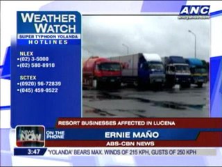 Resort businesses affected in Lucena