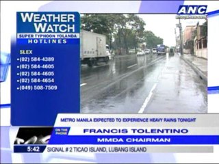 MMDA watches out for 'Yolanda' winds