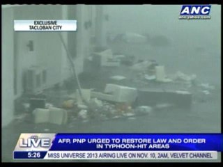 WATCH: 'Yolanda' lashes Tacloban evacuation center