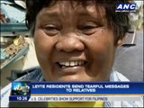 Leyte survivors send tearful messages to relatives