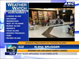 Storm surge hits Boracay