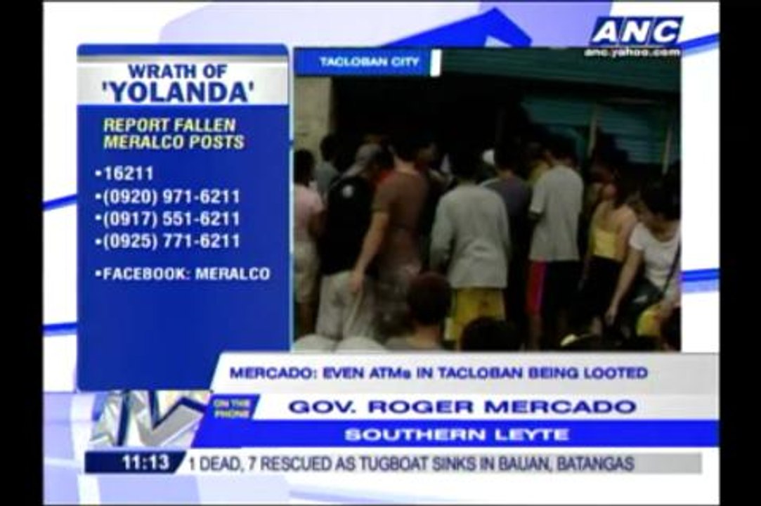 Tacloban faces ATM looting, fuel shortage