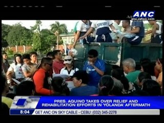 PNoy takes charge of relief operations