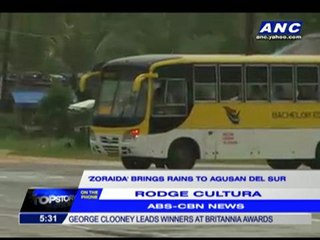 'Zoraida' brings rains to Agusan del Sur