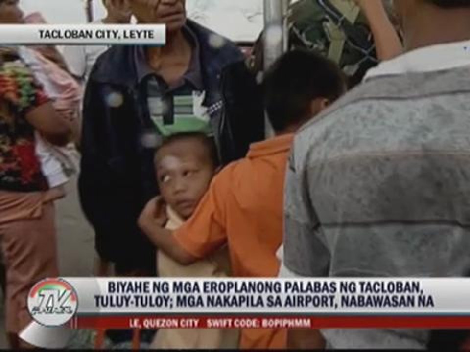 Lines shorter with more flights leaving Tacloban City