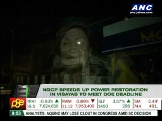 NGCP speeds up power restoration in typhoon-hit Visayas