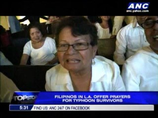 Fil-Ams offer prayers for typhoon survivors