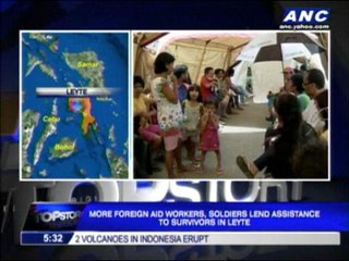 More foreign aid workers reach typhoon survivors