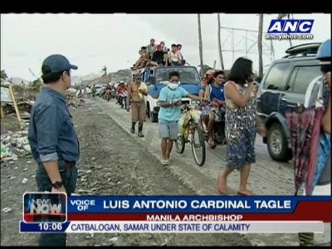 Tagle calls for solidarity with typhoon survivors