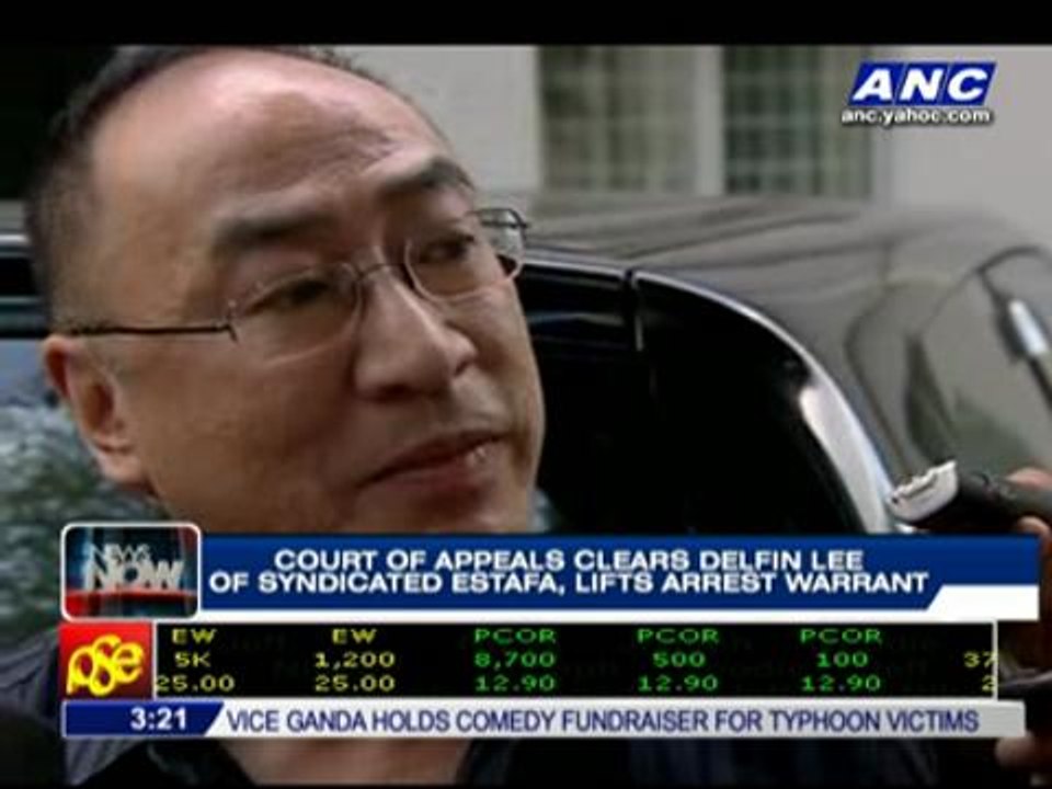 CA clears Delfin Lee of syndicated estafa