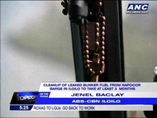 Clean-up of oil spill in Iloilo to take 3-4 months