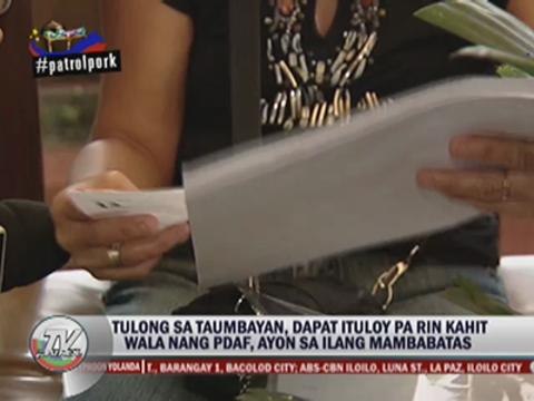 Colmenares: Lawmakers can help without 'pork'