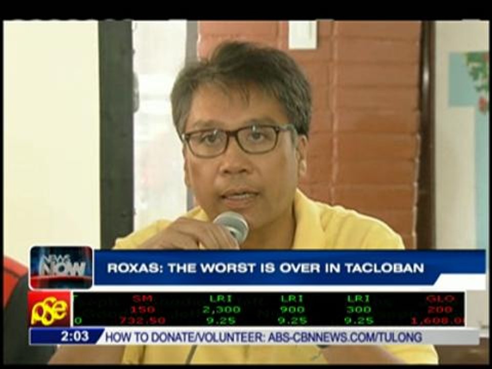 Worst is over in Yolanda-hi