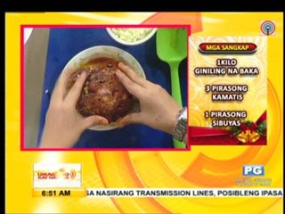 Recipe: Christmas beef patty