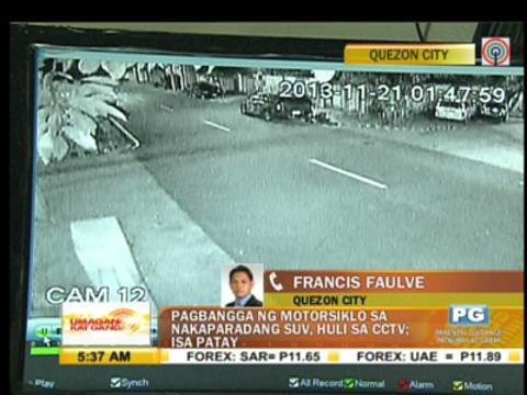 WATCH: Motorcycle rider slams into SUV