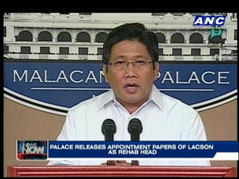PNoy signs Lacson appointment papers as rehab czar
