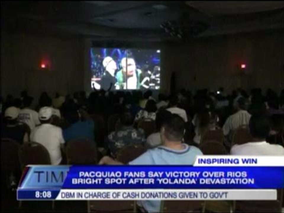 Fil-Ams impressed with Pacquiao's win over Rios