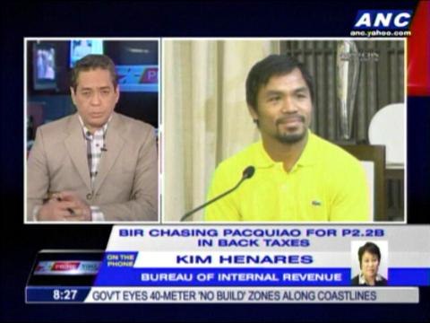 Henares: Only P1.1M of Pacquiao money garnished