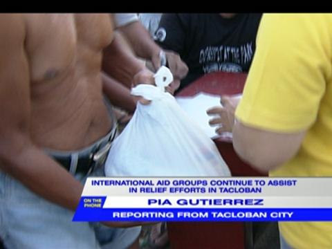 Int'l aid groups continue to assist in relief ops