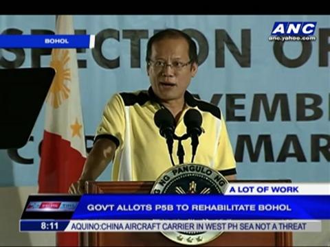Gov't allots P5B to rehab Bohol