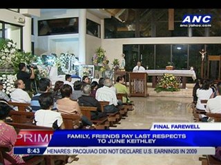 Family, friends pay last respects to June Keithley