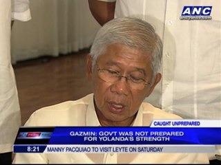Gazmin: Gov't not prepared for super typhoon
