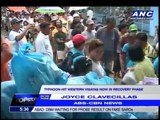 Typhoon-hit western Visayas now in recovery phase