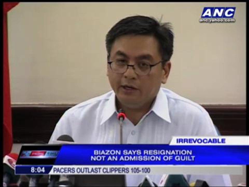 Biazon quits Customs