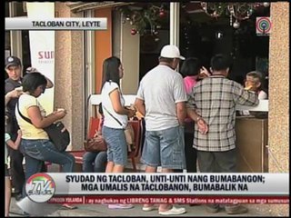 Taclobanons urged to come back as situation improves
