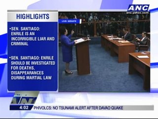 Clash of titans: Miriam, JPE in 'epic battle for truth'