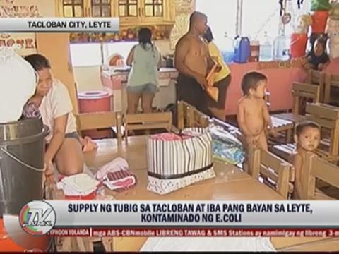Tacloban water contaminated with E.coli bacteria